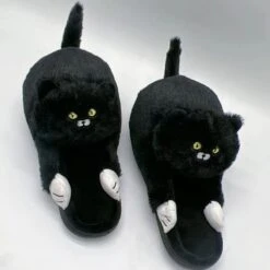 Kitty Home Slippers -EgrilDoll Fashion Outlet Store kitty home slippers a black us 6 7uk 5 5eu 36 37 242