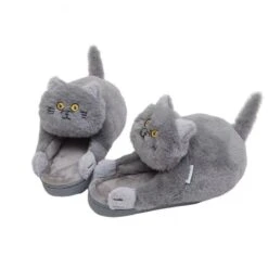 Kitty Home Slippers -EgrilDoll Fashion Outlet Store kitty home slippers a gray us 6 7uk 5 5eu 36 37 513