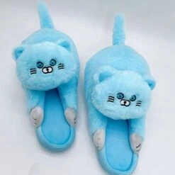Kitty Home Slippers -EgrilDoll Fashion Outlet Store kitty home slippers a light blue us 6 7uk 5 5eu 36 37 780