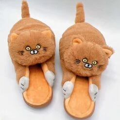 Kitty Home Slippers -EgrilDoll Fashion Outlet Store kitty home slippers a orange us 6 7uk 5 5eu 36 37 705