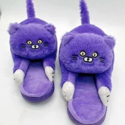 Kitty Home Slippers -EgrilDoll Fashion Outlet Store kitty home slippers a purple us 6 7uk 5 5eu 36 37 535