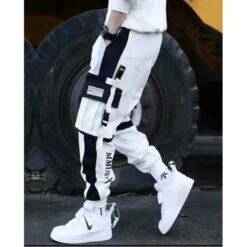 Korean Hip Hop Joggers Letter Ribbons Cargo Pants BE218 11 Korean Hip Hop Joggers Letter Ribbons Cargo Pants BE218 -EgrilDoll Fashion Outlet Store korean hip hop joggers letter ribbons cargo pants be218 412