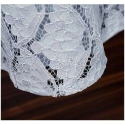 L-4XL Plus Size Blue/Green Hollow Out Lace Ruffle Sweet Dress BE382 -EgrilDoll Fashion Outlet Store l 4xl plus size bluegreen hollow out lace ruffle sweet dress be382 142