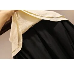 L-4XL Plus Size Green Black Double Collar Lantern Long Sleeve Dress EG16877 -EgrilDoll Fashion Outlet Store l 4xl plus size green black double collar lantern long sleeve dress eg16877 252