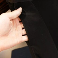 L-5XL Plus Size Vintage Long Sleeve Tweed Black Dress BE361 -EgrilDoll Fashion Outlet Store l 5xl plus size vintage long sleeve tweed black dress be361 726