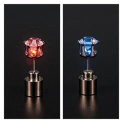 Light Up LED Bling Ear Stud Earrings Flash Zircon Ear Earrings Accessories For Party Christmas Earrings -EgrilDoll Fashion Outlet Store light up led bling ear stud earrings flash zircon accessories for party christmas 1 pair 581