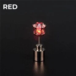 Light Up LED Bling Ear Stud Earrings Flash Zircon Ear Earrings Accessories For Party Christmas Earrings -EgrilDoll Fashion Outlet Store light up led bling ear stud earrings flash zircon accessories for party christmas red 1pc 232