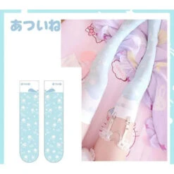 Lolita Cosplay Ocean AcalephCute Harajuku Over-knee Stockings EG15522 -EgrilDoll Fashion Outlet Store lolita cosplay ocean acalephcute harajuku over knee stockings eg15522 socks 387