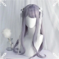 Lolita Cute Girl Long Wavy Wig EG14986 -EgrilDoll Fashion Outlet Store lolita cute girl long wavy wig eg14986 gray purple 60cm 325