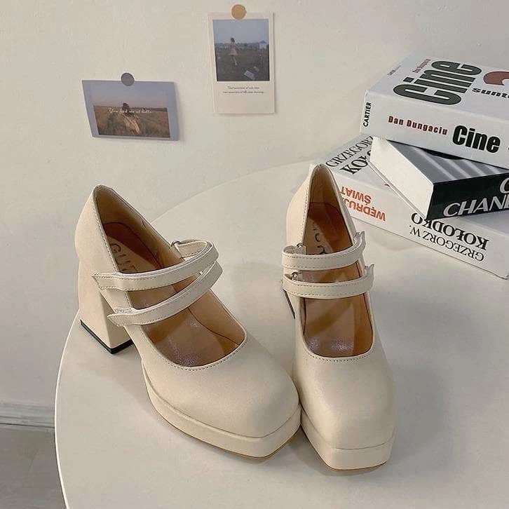 Lolita Lace-Up Heel High Heels SP15893 2 Lolita Lace-Up Heel High Heels SP15893 - Image 2