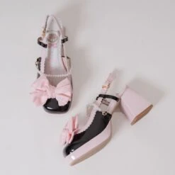 Lolita Pastel Bow Knot Mary Janes Lolita Shoes Sandals ON06 -EgrilDoll Fashion Outlet Store lolita pastel bow knot mary janes shoes sandals on06 347