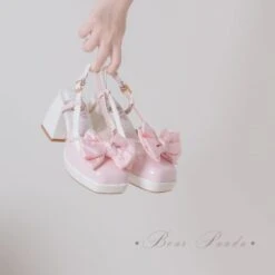 Lolita Pastel Bow Knot Mary Janes Lolita Shoes Sandals ON06 -EgrilDoll Fashion Outlet Store lolita pastel bow knot mary janes shoes sandals on06 744