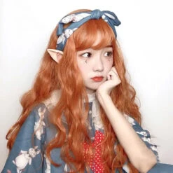 Lolita Pumpkin Long Curly Wig EG15560