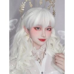 Lolita White Cute Curly Long Wig SP16277 -EgrilDoll Fashion Outlet Store lolita white cute curly long wig sp16277 128
