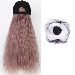 Long Wavy Baseball Cap Adjustable Curly Wig BE298 16 Long Wavy Baseball Cap Adjustable Curly Wig BE298 -EgrilDoll Fashion Outlet Store long wavy baseball cap adjustable curly wig be298 241