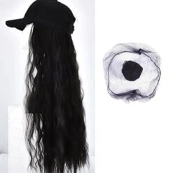 Long Wavy Baseball Cap Adjustable Curly Wig BE298 14 Long Wavy Baseball Cap Adjustable Curly Wig BE298 -EgrilDoll Fashion Outlet Store long wavy baseball cap adjustable curly wig be298 506