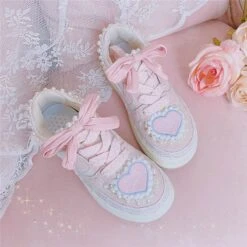 LOVE Cookie Kawaii Pastel Sneaker Shoes ON527 10 LOVE Cookie Kawaii Pastel Sneaker Shoes ON527 -EgrilDoll Fashion Outlet Store love cookie kawaii pastel sneaker shoes on527 752