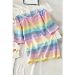 Lovely Kawaii Pastel Rainbow Cute Fashion T-shirt SP16071