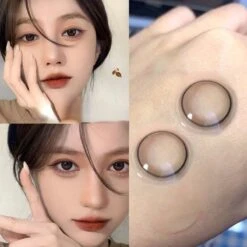 Lucy Queen Eyes IDol Natural Gorgeous Daily Lenses ON211 -EgrilDoll Fashion Outlet Store lucy queen eyes idol natural gorgeous daily lenses on211 100 cartoon eye black 14 1mm 913