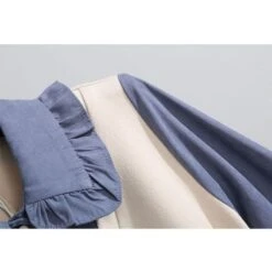 M-4XL Plus Size Fake Two-Piece Ruffled Mid-length Dress BE368 -EgrilDoll Fashion Outlet Store m 4xl plus size fake two piece ruffled mid length dress be368 361