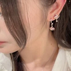 Moon And Hearts Magical Girl Earrings ON471 -EgrilDoll Fashion Outlet Store moon and hearts magical girl earrings on471 a pair 754