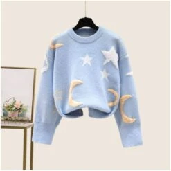 Moon And Stars Kawaii Pastel Sweater Tulle Skirt Two Pieces Set ON233 10 Moon And Stars Kawaii Pastel Sweater Tulle Skirt Two Pieces Set ON233 -EgrilDoll Fashion Outlet Store moon and stars kawaii pastel sweater tulle skirt two pieces set on233 blue average size 116