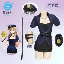 My Dress-up Darling Kitagawa Marin Police Cosplay Costume ON198 -EgrilDoll Fashion Outlet Store my dress up darling kitagawa marin police cosplay costume on198 cloth m 146