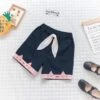 Navy Blue Mori Girl Kawaii Kitten Shorts EG15769