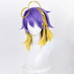 Nijisanji EN Aster Arcadia Two Colors Purple Yellow Wig ON275 -EgrilDoll Fashion Outlet Store nijisanji en aster arcadia two colors purple yellow wig on275 average size hairnet 188