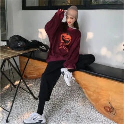 Nothing Matters Sweatshirt / Pants EG15238 -EgrilDoll Fashion Outlet Store nothing matters sweatshirt pants eg15238 black m toppants 684