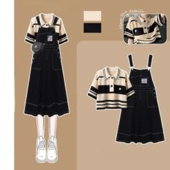 Ollie Sweet Overalls Set ON298