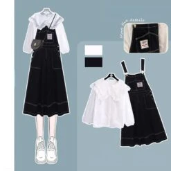 Ollie Sweet Overalls Set ON298 -EgrilDoll Fashion Outlet Store ollie sweet overalls set on298 white shirt s 195