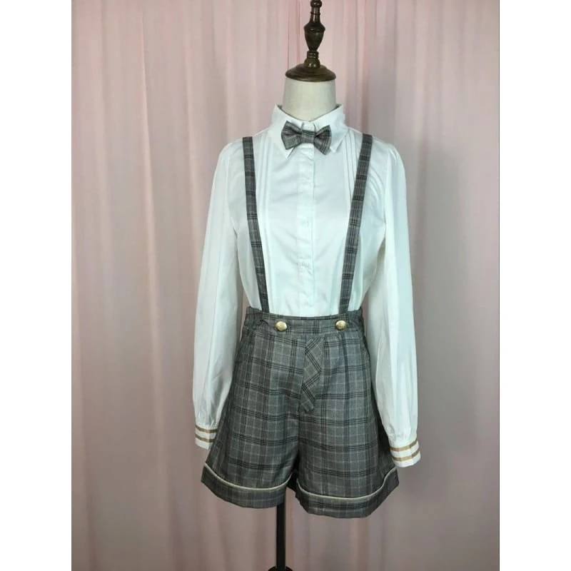 Ouji Kodona BoyJapanese Lolita Blouse Shirt Jumper Shorts FY031 10 Ouji Kodona BoyJapanese Lolita Blouse Shirt Jumper Shorts FY031 - Image 10