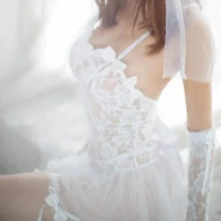 Palace Bride Lace Transparent Passion Lingerie Set EG113 -EgrilDoll Fashion Outlet Store palace bride lace transparent passion lingerie set eg113 566