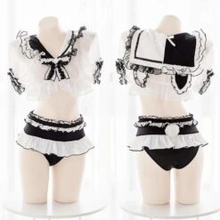 Panda Mesh School Uniform Lingerie EG15039