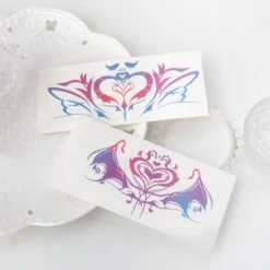 Pastel Rainbow Soft Wings Harts Womb Tattoo ON329