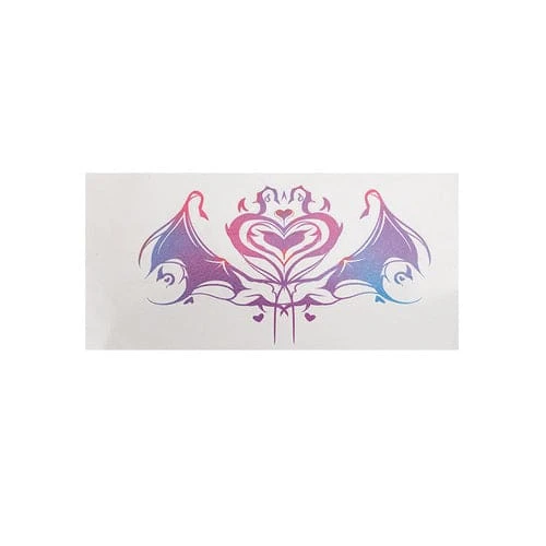 Pastel Rainbow Soft Wings Harts Womb Tattoo ON329 4 Pastel Rainbow Soft Wings Harts Womb Tattoo ON329 - Image 4