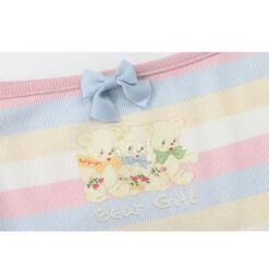 Pastel Rainbow Spaguetty Straps Bears Top ON630 -EgrilDoll Fashion Outlet Store pastel rainbow spaguetty straps bears top on630 tank 340