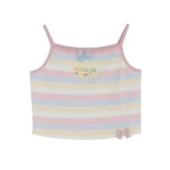 Pastel Rainbow Spaguetty Straps Bears Top ON630 -EgrilDoll Fashion Outlet Store pastel rainbow spaguetty straps bears top on630 tank 442