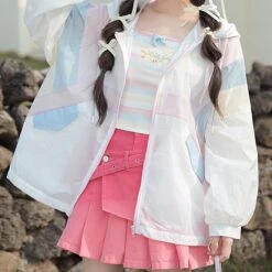 Pastel Rainbow Spaguetty Straps Bears Top ON630 -EgrilDoll Fashion Outlet Store pastel rainbow spaguetty straps bears top on630 tank 611