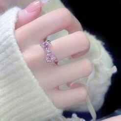Pink Bow Ring - Lovesickdoe -EgrilDoll Fashion Outlet Store pink bow ring lovesickdoe as photo 864