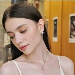 Pink Heart Wings Earrings -EgrilDoll Fashion Outlet Store pink heart wings earrings 316