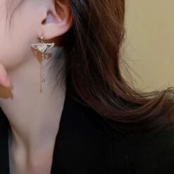 Pink Heart Wings Earrings -EgrilDoll Fashion Outlet Store pink heart wings earrings 319