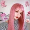Pink Lolita Princess Cut Long Staight Wig SP15930