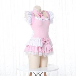 Pink Lolita Women Maid Cosplay Kawaii Lingerie EG139 -EgrilDoll Fashion Outlet Store pink lolita women maid cosplay kawaii lingerie eg139 set 461