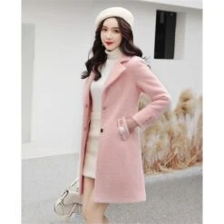 Pink Princess Winter Mid Coat Jacket WP001 -EgrilDoll Fashion Outlet Store pink princess winter mid coat jacket wp001 261