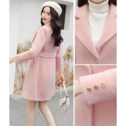 Pink Princess Winter Mid Coat Jacket WP001 -EgrilDoll Fashion Outlet Store pink princess winter mid coat jacket wp001 593
