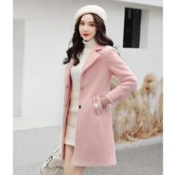Pink Princess Winter Mid Coat Jacket WP001 -EgrilDoll Fashion Outlet Store pink princess winter mid coat jacket wp001 723