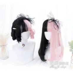 Pink&Black Lolita Cosplay Wig EG14909