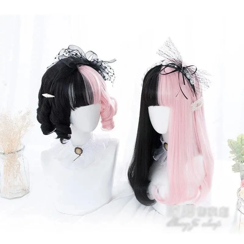 Pink&Black Lolita Cosplay Wig EG14909 1 Pink&Black Lolita Cosplay Wig EG14909